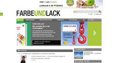 Desktop Screenshot of farbeundlack.de