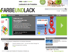Tablet Screenshot of farbeundlack.de